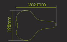 saddle size